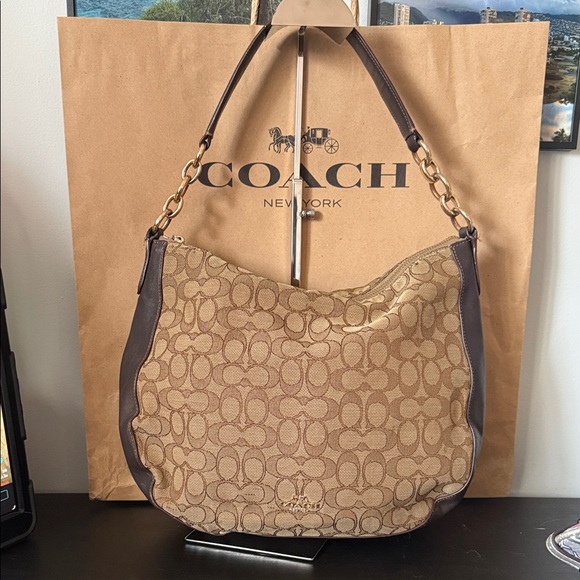 Coach Handbags - Coach Brown and Tan Hobo Bag